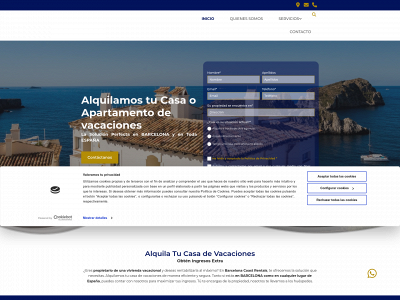 barcelonacoastrentals.com snapshot