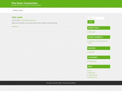 connected2solar.com snapshot