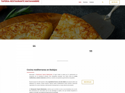 www.restaurantetaperiamatahambre.com snapshot
