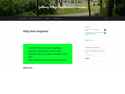 gallowayvillage.org snapshot