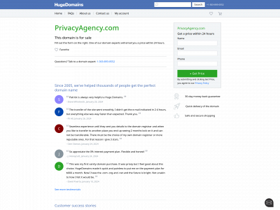 privacyagency.com snapshot