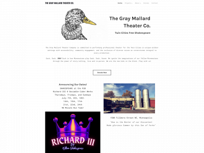 www.thegraymallardtheater.org snapshot