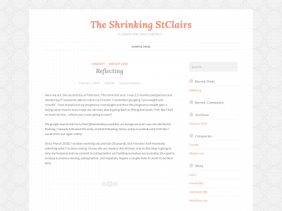 shrinkingstclairs.com snapshot