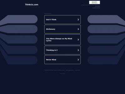 thinkcic.com snapshot