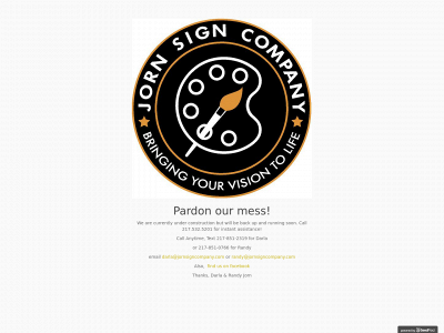 jornsigncompany.com snapshot