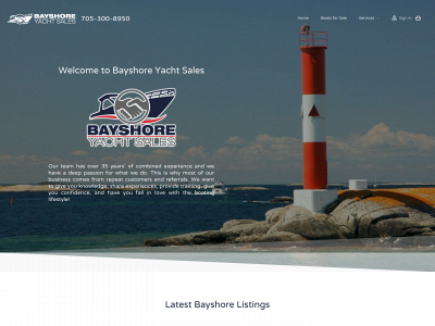 bayshoreyachtsales.com snapshot