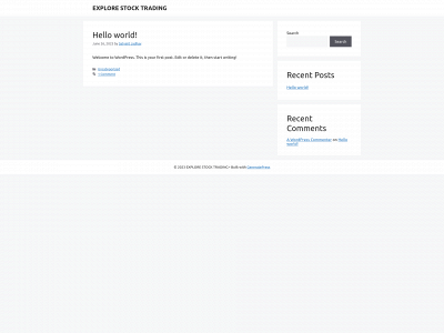 explorestocktrading.com snapshot
