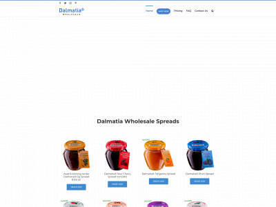 dalmatiaspreadswholesale.com snapshot