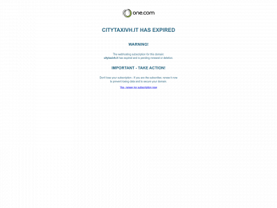 citytaxivh.it snapshot