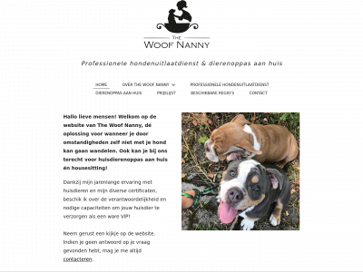 thewoofnanny.be snapshot