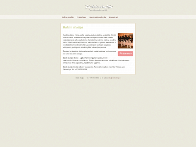 baletostudija.lt snapshot