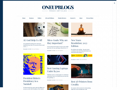 oneupblogs.com snapshot