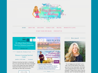 missadventuresinadulting.com snapshot