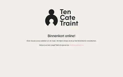 tencatetraintonline.nl snapshot