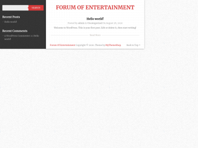 forumofentertainment.com snapshot