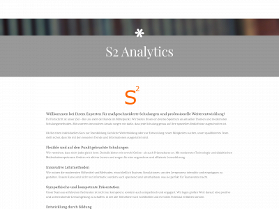 s2analytics.ch snapshot