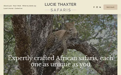 luciethaxtersafaris.com snapshot