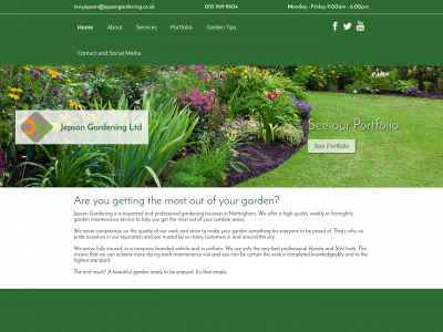 jepsongardening.co.uk snapshot