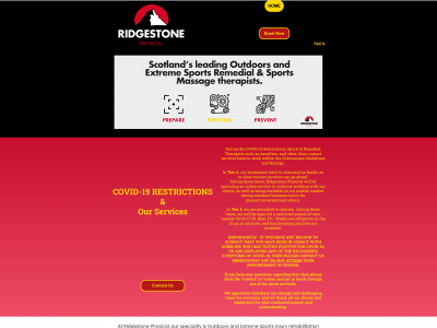 ridgestonephysical.co.uk snapshot