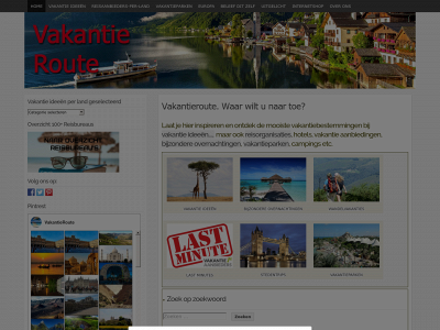 vakantieroute.nl snapshot