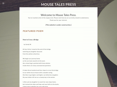 www.mousetalespress.com snapshot