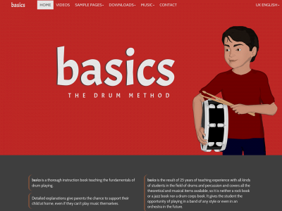 basics-drum-book.com snapshot