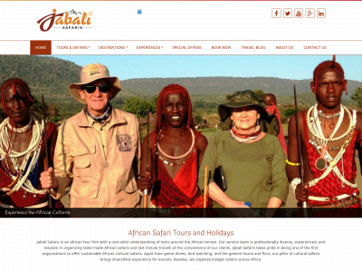 jabalisafaris.com snapshot
