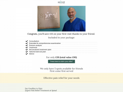 spinal-health.co.uk snapshot