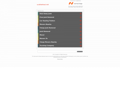 ucallwehaul.net snapshot