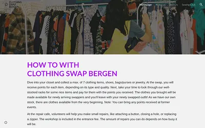 clothingswapbergen.no snapshot