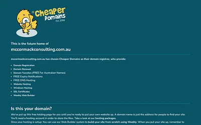 www.mccormackconsulting.com.au snapshot