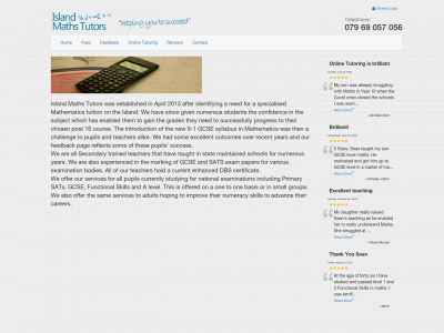 islandmathstutors.co.uk snapshot