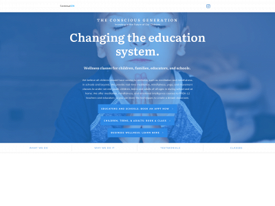 theconsciousgeneration.org snapshot