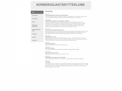 norbergsjaktskytteklubb.se snapshot