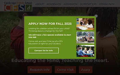 cambridgefriendsschool.org snapshot