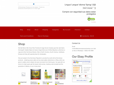 dominicanproductsshop.com snapshot