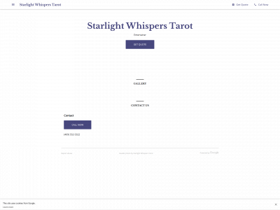 starlightwhisperstarot.com snapshot
