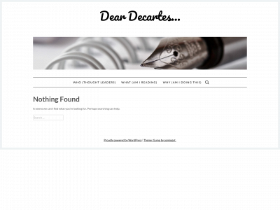 deardescartes.com snapshot