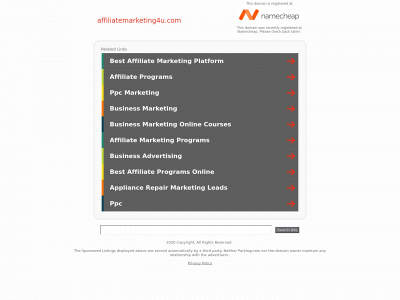 affiliatemarketing4u.com snapshot