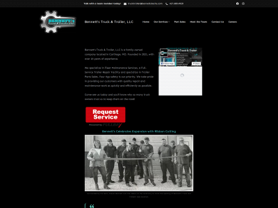 bennettstrucktrailer.com snapshot