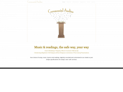 ceremonialaudios.com snapshot