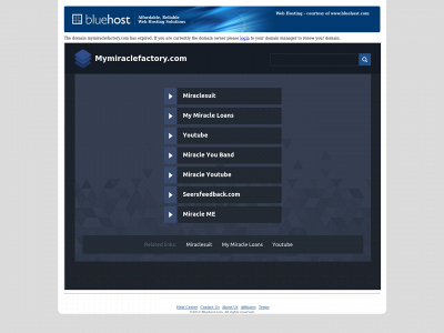 mymiraclefactory.com snapshot