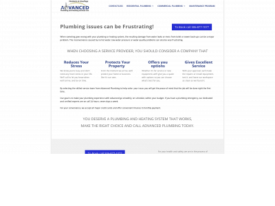 theadvancedplumber.ca snapshot