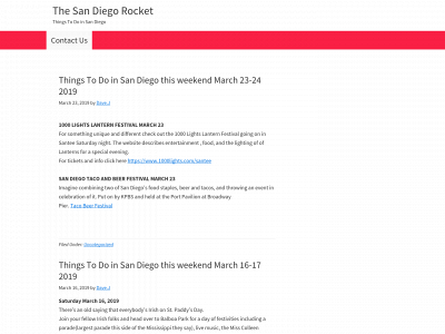 sandiegorocket.com snapshot