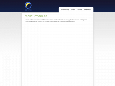 makeurmark.ca snapshot