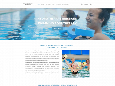 www.brisbanehydrotherapyphysio.com.au snapshot