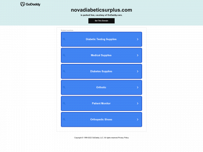 novadiabeticsurplus.com snapshot