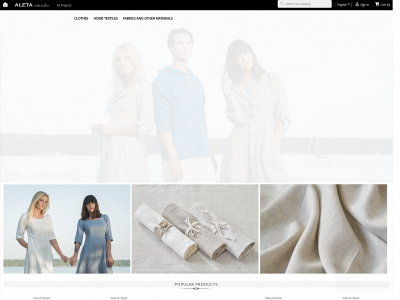 aleta.lt snapshot