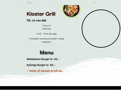 klostergrill.dk snapshot