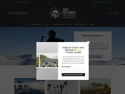 andyexplorestheworld.com snapshot